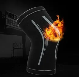 2019 Protect Jacquard Dzianie Nylon Kneepad Sports Ciepła Ochrona Łokcia Podkładki Knee Fitness Fitness Koszykówka Sport Soccer Training Sport