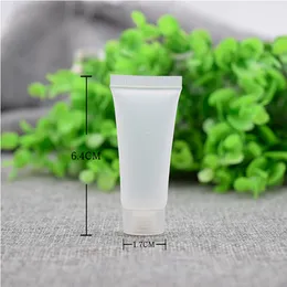 10g Kosmetyk Pusty Biały Clear Soft Tube Frosted Bottle Bottle Makeup Cream Lotion Shampoo z czapką