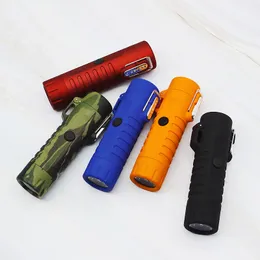 New Portable Mini Waterproof Flashlight Multiple Uses Lighter Innovative Design Cyclic Charging USB ARC For Cigarette Smoking Pipe DHL