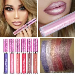 2018 Hot Sale 6 Colors HANDAIYAN Diamond Bead Light Lip Gloss Non-stick Cup Mermaid Her Lipstick Lip Gloss Waterproof Long Lasting