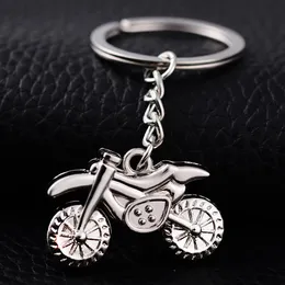 10st creative motocross styling metall nyckelkedja ringhållare motorcykel nyckelfobs sleutelhanger charm nyhet smycken gåva nyckelring