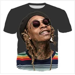 Najnowszy moda męska/womans Wiz Khalifa Letni styl tee 3D Drukuj Casual T-Shirt Tops Plus Size MH022