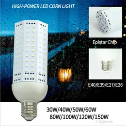 E26 E27 E39 E40 LED Corn Light Lampor AC85-265V 30W 40W 60W 80W 100W 120W 150W SMD5730 Garden Warehouse Parkering Lampor