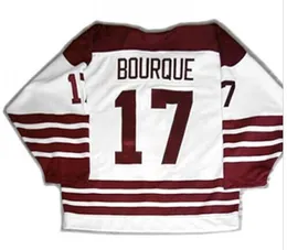 kobiet Dla mężczyzn młodzieżowe Vintage AHL Hershey Bears 17 Chris Bourque Hockey Jersey Rozmiar S-5XL lub niestandardowe dowolną nazwę lub numer