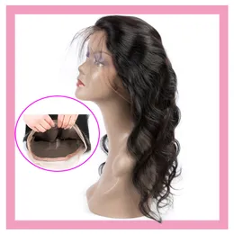 Peruvian Human Hair 360 Lace Frontal Body Wave Closure Gratis Del 360 Frontal Nautral Color 8-22INCH Partihandel