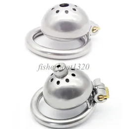 Chastity Devices Stainless Steel Male Chastity Device Belt Super Small Short Cage Ring Lock Metal A78