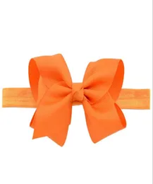 DHL Gratis 20 färger Baby Hair Bows Ribbon Bow Headbands för Girls Barn Hårtillbehör Kids Elastic Hairband