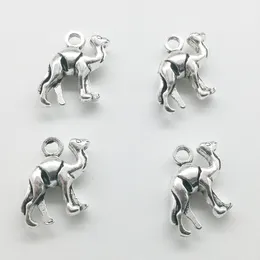 100 sztuk Camel Animal Charms Wisiorki Retro Biżuteria Akcesoria DIY Antique Silver Wisiorek Dla Bransoletka Kolczyki Brelok 17 * 14mm