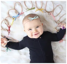 yay Çocuklarla 38 Renkler bebek saç aksesuarları bebek çocuklar naylon halat headbands sevimli prenses saç bantları Headwraps