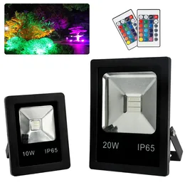 Luci di inondazione a LED RGB Faretto per esterni che cambia colore con telecomando IP65 Impermeabile Wall Washer Light