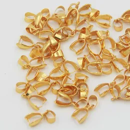 100pcs التي مطلية بالذهب بكفالة بايل قرصة المشبك الخرز قلادة النتائج DIY مجوهرات صنع!