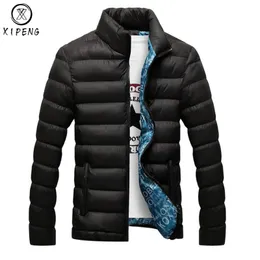 Dropshipping Winter Jacket Män 2019 Fashion Stand Collar Male Parka Jacket Mens Solid Tjocka Jackor Och Coats Man Winter Parkas