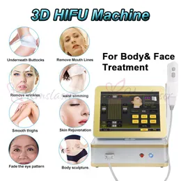 8 خراطيش 12 خطوط 3D HIFU تنحيف الوجه التجاعيد إزالة الجهاز سبا