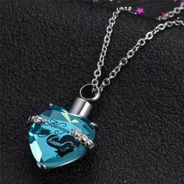Locket screw Heart Necklace for women luxury jewelry keepsake pendant cremation memorial ashes urn birthstone necklace