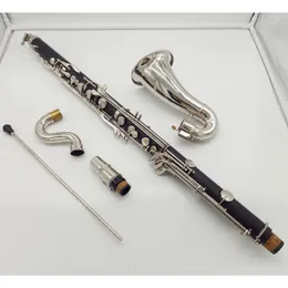 Tubo Buffet clarinete baixo Professional Bb Clarinet Gota B ajustamento preto Clarinete prateando Chaves klarnet Marca Instrumento Musical