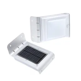 16 LED Solar Lampor Motion Sensor Ljus Garden Yard Säkerhetslampa Trådlös Vattentät Utomhusvägg Belysning 120 grader Avkänning Vinkel