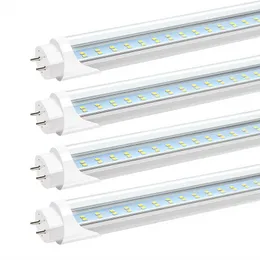 الأسهم في US + 4ft led أنبوب 22 واط 28 واط الباردة الأبيض 1200 ملليمتر 4ft smd2835 96pcs / 192pcs السوبر مشرق أدى المصابيح الفلورسنت AC85-265V ul