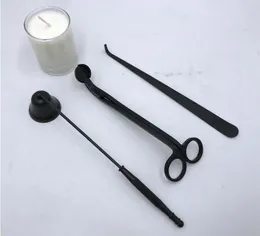 3pc ljus tillbehör presentförpackning 3 i 1 ljus tillbehör sätta rostfritt stål ljus bell snuffers wick trimmer ljus wicker dipper sn2998