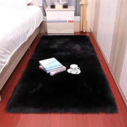 factory direct simple cute imitation sheepskin carpet 80160cm mats bedroom non slip living room home carpet