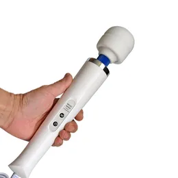 Magic Wand Massager Big AV هزاز عصا الإناث G بقعة مدلك البظر مشجعا مشجعا الاهتزاز اللاسلكي USB تهمة