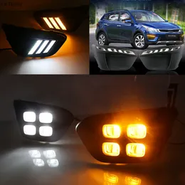 2Pcs Car DRL Day Lights Lamp For Russia KIA RIO X-Line 2018 2019 Highlight Auto Driving Daytime Running Lights on Car DRL Super Bright