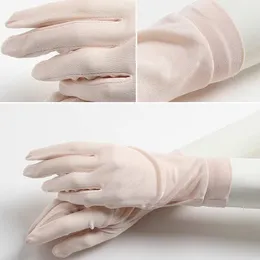 100% vrais gants de soie femmes printemps été gants doux soyeux femme gants  sunproof dames mitaines anti-UV