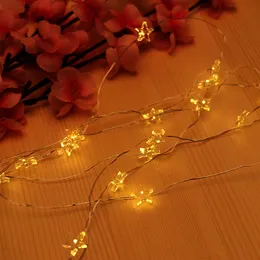 Juldekoration LED Gadget Star Light String Twinkle Garlands Batteri Powered Xmas Lamp Holiday Party Bröllop Dekorativa Fairy Lights