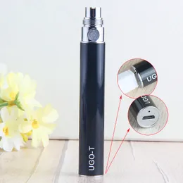 UGO T 650 900 1100 MAH EVOD EGO 510 배터리 마이크로 USB 패스 슈로 충전 기화기 E-CIGS O Pen Vape