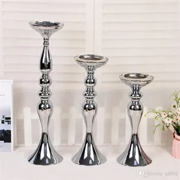 Mermaid Wedding Vases Metal Silvery Color 32 To 50cm Length Exquisite Flower Candle Holders Home Furnishing Decoration 23 5db3