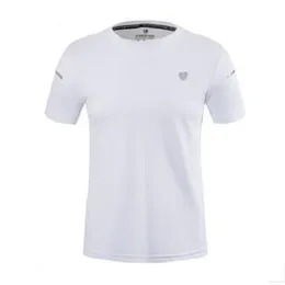 Casual Running T Shirt Män Gym Tshirt Andningsbar Polyester Dry Fit Sport Ny Snabbtork Basket Fitness Work Out Kläder