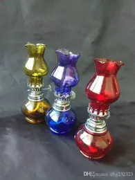 Emendas de vidro de cor álcool lâmpada bongos de vidro acessórios, Tubos de fumar de vidro colorido mini multi-cores Tubos de mão Melhores Colheres