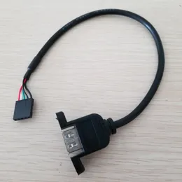 Dupont 2,54 için Vidalar Adaptörü USB mümkündür Tip A Dişi Panel Montajlı / 5pin Veri Uzatma Kablosu 30cm Yazıcı Anakart PC DIY için