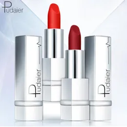 Pudaier Matte Lipstickベルベット持続化粧品の口紅赤唇メイクアップリップ光沢唇の美しさの口紅