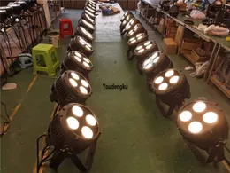 4pcs 방수 COB 파 4x50w 따뜻한 화이트 멋진 화이트 COB 야외 LED 파 수