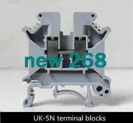 Freeshipping 100Pcs UK-5N DIN rail Terminal blocks Phoenix type