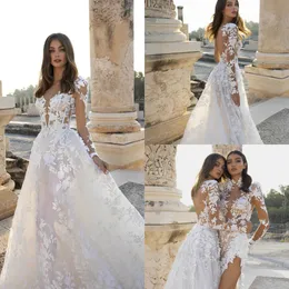 Africano A Dresses Abiti Appliques Leci Shower Long Sleeves Exposed Ottimi Abiti da sposa Bridal Dress Bridal Vestitido de noni