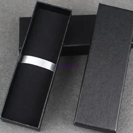 100ピース/ロットブラックブルー繊細なペンパッケージギフトボックス誕生日クリスマスパーティーフォアビジネスギフトペン収納ボックス