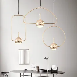 Modern LED Pendant Lights Industriell hängande lampa Loft Enkel Armatur för vardagsrum Matsal Nordic Home Decor Lighting