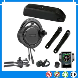 UE USA senza tasse Nuovo kit motore elettrico BBS02B 48V 750W Bafang mid drive con caricabatterie ebike per tubo obliquo agli ioni di litio 52V 14Ah