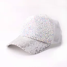 High Quality WOMEN brand baseball cap new fashion rhinestone crystal denim snapback caps wholesale woman hip hop snapbacks hats