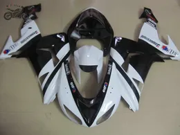 Customize your fairing parts for KAWASAKI Ninja 2006 2007 ZX10R white black body Chinese fairings set ZX 10R 06 07 ZX-RR ZX-10R