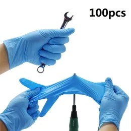 100pcs Acid Alkali Extra Strong Free Nitrile Disposable Gloves Electronics Food Laboratory
