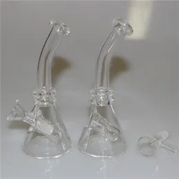 Ny design bongs hookah mini vattenrör pyrex glas bong med 10 mm fog bägare dab rigoljerriggar aska catcher dabber verktyg