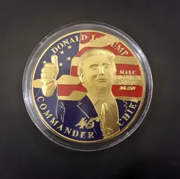 Trump Trump Commemorative Coin America 45th Prezydent Trump 2020 Kolekcja Monety Crafts Souvenir Metal Odznaka Trumpa Utrzymuj Ameryka Wielkie monety