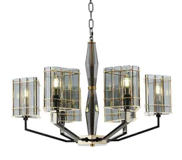 Post modern glass chandelier lighting Luxury art decoration light 8 head Creative living room foyer shop hall vila led light MYY