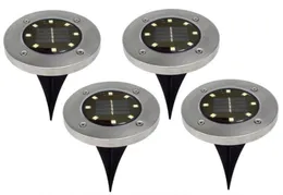 New Solar Powered Ground Light 8 LED Landscape Lawn Lamp Home Garden Outdoor Road Stairs Sensor Ground Floor Light