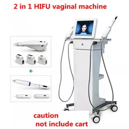 2 i 1 hifu maskin hög intensitet fokuserad ultraljud ansikte lyft rynk borttagning vaginal åtstramning hud föryngring kropp bantning