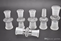 18mm 14mm med manlig kvinnlig glasdroppe down adapter grossist dropdown adaptrar för vatten tobak bongs rör