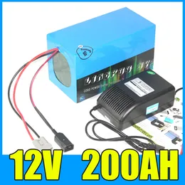 12 V 200Ahリチウムイオン電池パック12.6 V 1000 W Bateria deLítiode Armazenamento de Energia Solar COM 500 W BMS、10A Carregador