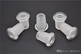 Mini tjock glasadapter 14mm Kvinna till 18mm Male Clear Water Pipes Daper-omvandlare för Bongs Oi